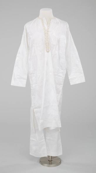 White Tunic with Gold Embroidered Decoration