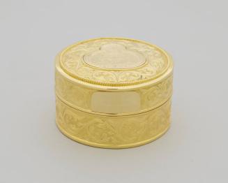 Gold Metal Trinket Box