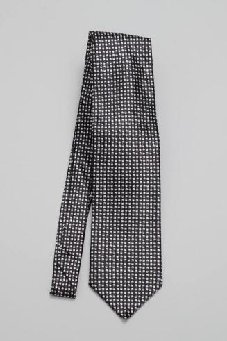 Black Necktie with Repeating Design