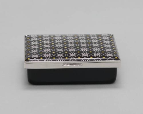 Enamel and Metal Trinket Box