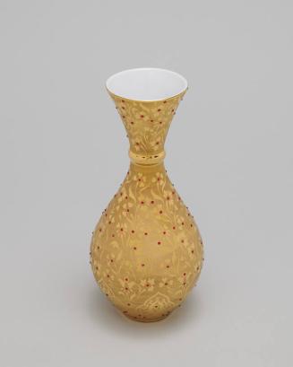 Gold Vase with Red Rhinestones