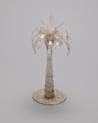 Silver Palm Tree Sculpture