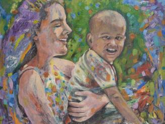 Portrait of President Barack Obama and Ann Dunham