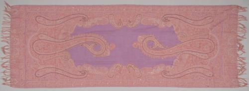 Shawl with Floral and Paisley Designs