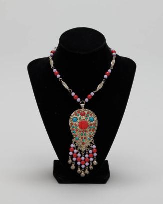 Beaded Necklace with Bells