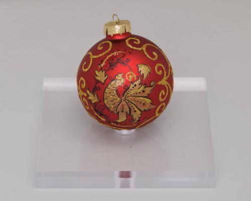 Red and Gold Bird Ornament