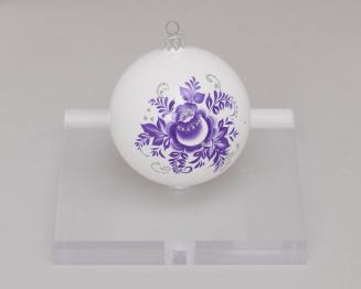 White and Purple Flower Ornament