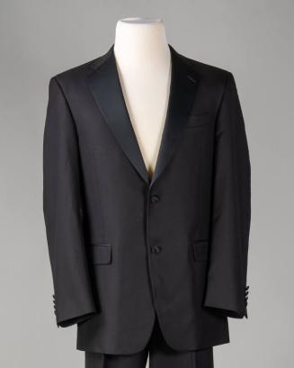 Black Tuxedo Jacket with Handkerchief