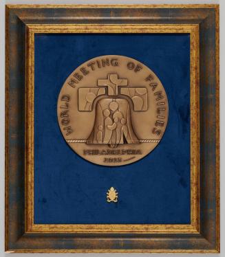 Framed 2015 World Meeting of Families Medal