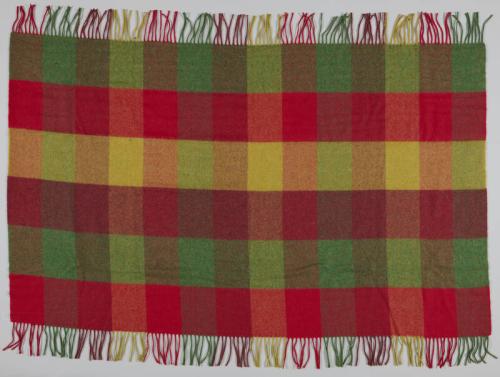 Red and Green Plaid Blanket