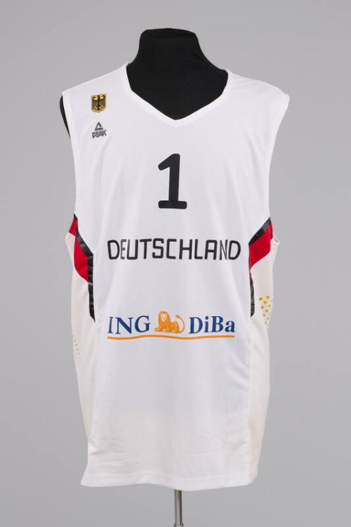 White Deutschland Basketball Jersey