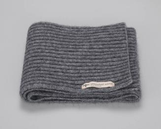 Gray Knit Scarf