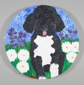 Round Portrait of Bo Obama