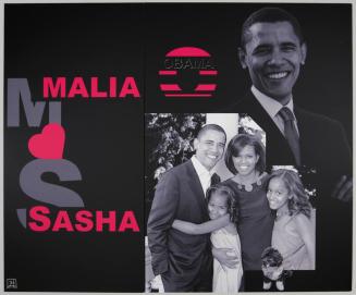 Malia and Sasha Obama Display Board