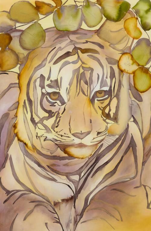 Watercolor Painting of a Bengal Tiger