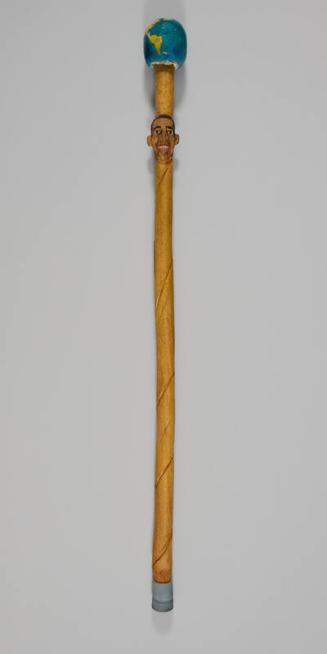 Wooden Walking Stick Personalized for President Obama