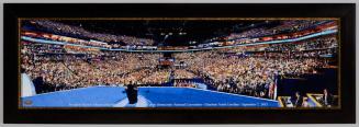 Panoramic Photograph of President Obama Speaking at the 2012 Democratic National Convention