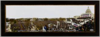 Panoramic Photograph of the Capitol Building and Crowd at the 2013 Presidential Inauguration