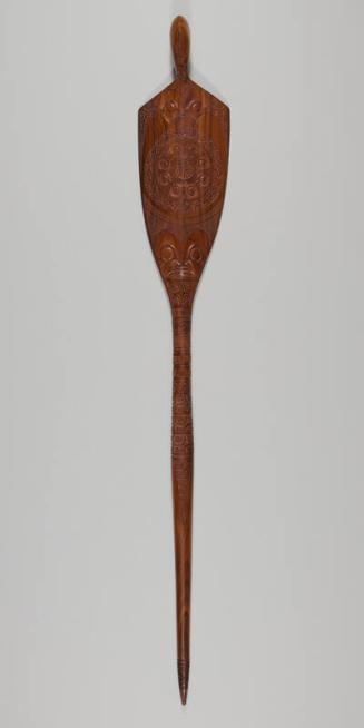 French Polynesian Ceremonial Paddle