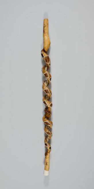 Carved Rattlesnake Cane