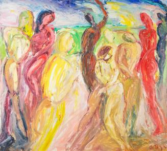 Abstract Painting of Human Figures