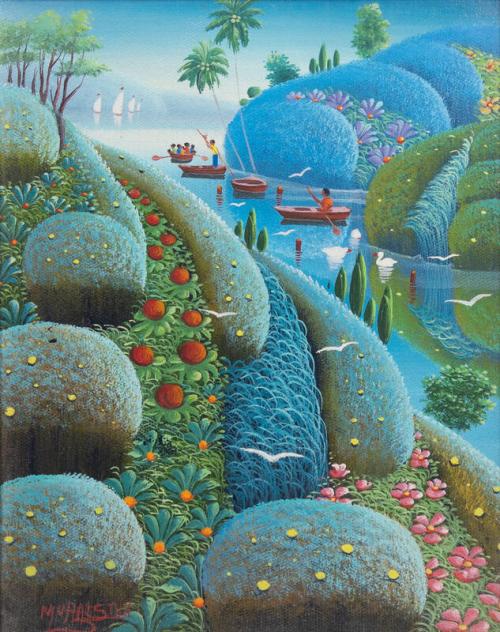 River Scene Painting