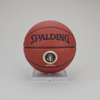Nine Spalding Basketballs with Presidential Seal