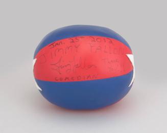 Plush Dodgeball Signed by Jimmy Fallon