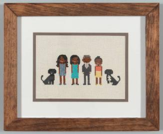 Cross-Stitch Portrait of the First Family