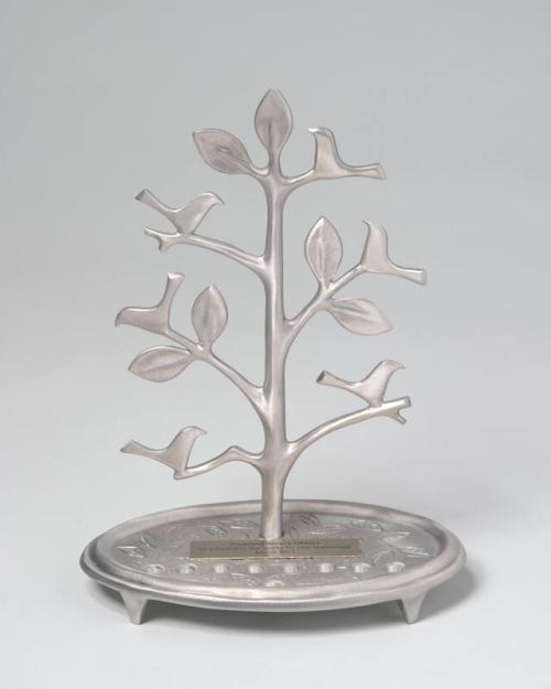 Tree of Life with Birds Menorah