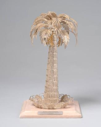 Silver Filigree Palm Tree