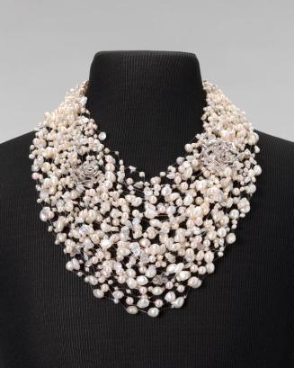 Multi-strand Floating Pearl Necklace