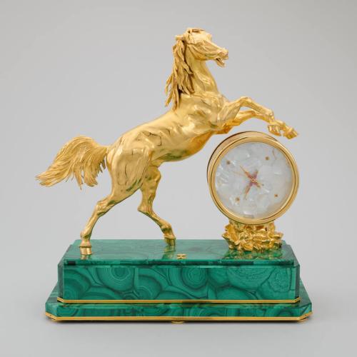 Rearing Horse Clock