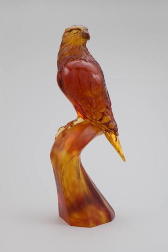 Amber Onyx Falcon Sculpture