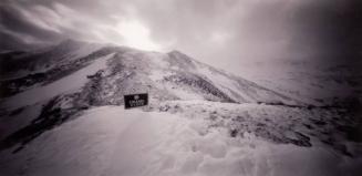 Campaign Sign in Snow