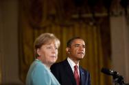 Image courtesy of the Barack Obama Presidential Library, President Barack Obama and Chancellor …