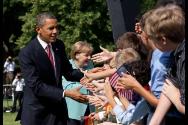 Image courtesy of the Barack Obama Presidential Library, President Barack Obama and Chancellor …