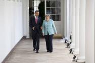Image courtesy of the Barack Obama Presidential Library, President Barack Obama and Chancellor …