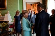 Image courtesy of the Barack Obama Presidential Library, President Barack Obama talks with Chan…