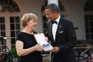 Image courtesy of the Barack Obama Presidential Library, President Barack Obama presents Chance…