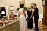 Image courtesy of the Barack Obama Presidential Library, President Barack Obama and First Lady …
