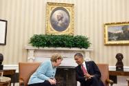 Image courtesy of the Barack Obama Presidential Library, President Barack Obama and Chancellor …