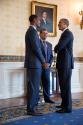 Image courtesy of the Barack Obama Presidential Library, President Barack Obama speaks with Kev…