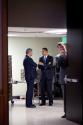 Image courtesy of the Barack Obama Presidential Library, President Barack Obama talks alone wit…