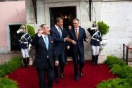 Image courtesy of the Barack Obama Presidential Library, President Barack Obama departs Belem N…