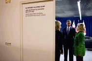 Image courtesy of the Barack Obama Presidential Library, President Barack Obama confers with Se…