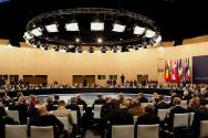 Image courtesy of the Barack Obama Presidential Library, World leaders participate in the North…