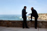Image courtesy of the Barack Obama Presidential Library, President Barack Obama talks with Chie…