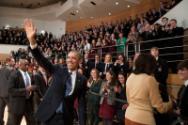 Image courtesy of the Barack Obama Presidential Library, President Barack Obama and First Lady …