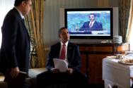 Image courtesy of the Barack Obama Presidential Library, President Barack Obama with Senior Adv…
